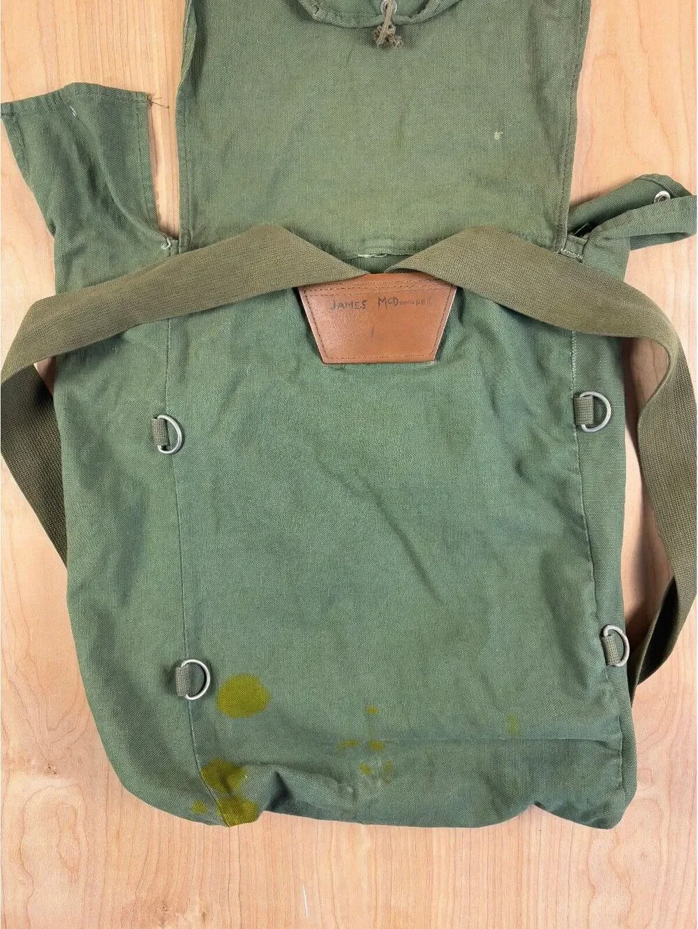 Vintage 60s Kumfort Boys Pack Byer Mfg Orono Maine canvas backpack